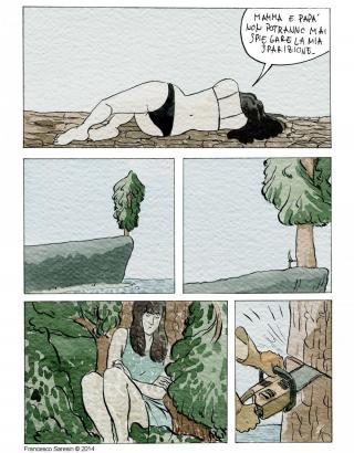 Sequoia di mare. Fumetto realizzato nell’ambito della rivista autoprodotta Brace