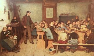 La scuola del villaggio nel 1848