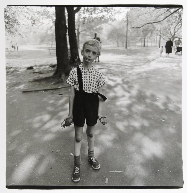 Child with Toy Hand Grenade in Central Park