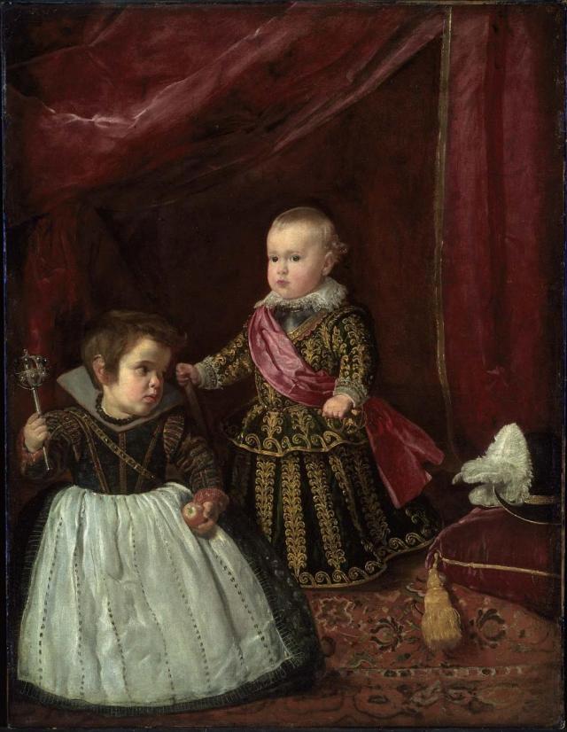 Il principe Baltasar Carlos con un nano
