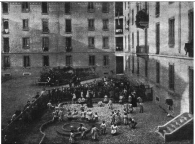 La prima Casa dei bambini di Maria Montessori fondata nel 1907 nel quartiere di San Lorenzo