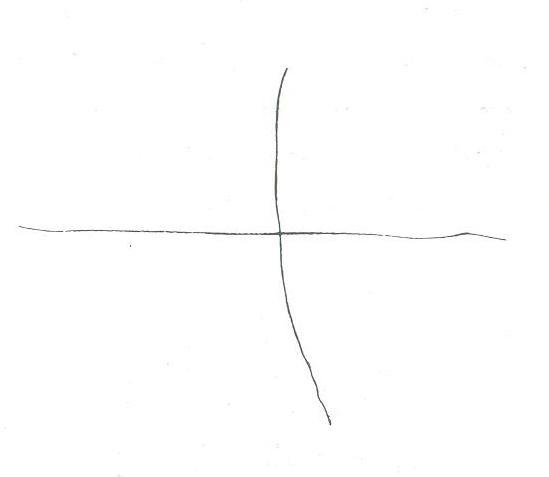 Diagramma a croce greca con incrocio centrato